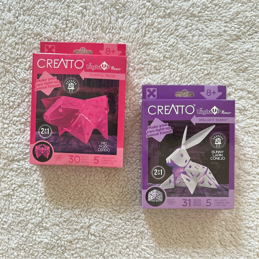 Creato Light-up 3D Puzzles (Set of two)